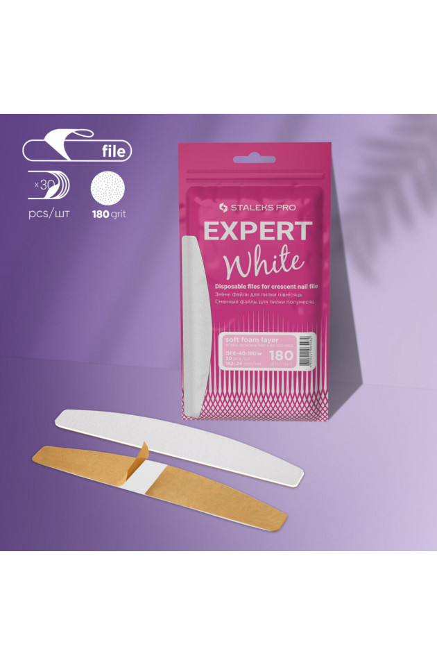 Limas desechables blancas para uñas...