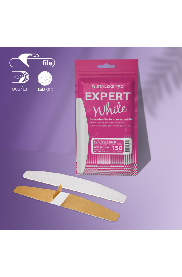 Limas desechables blancas para uñas...