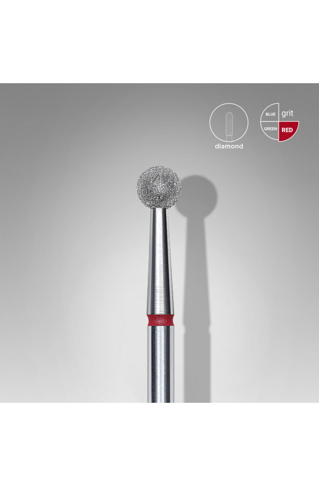 Fresa diamantada tipo bola roja...