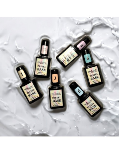 Soak-Off base Pastel Lechoso (kit 5+1)-10ml