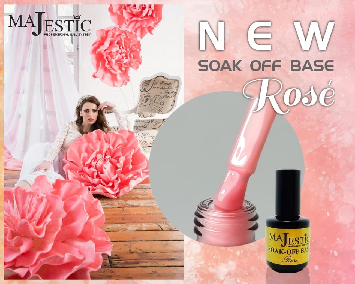SOAK OFF BASE ROSE 15ML
