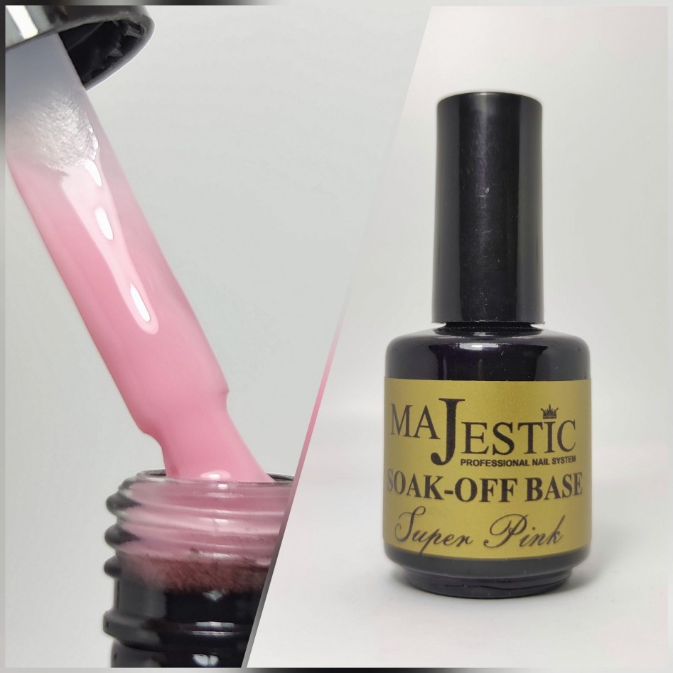 SOAK OFF BASE  SUPER PINK 15ML