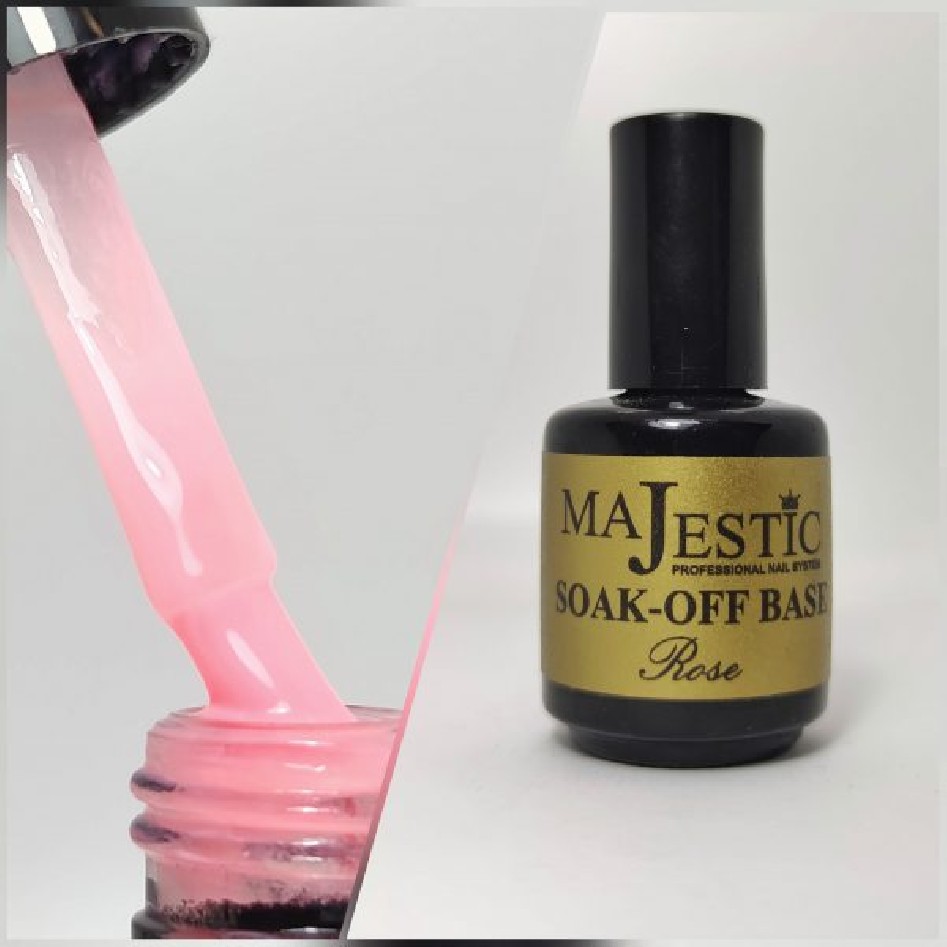 SOAK OFF BASE ROSE 15ML